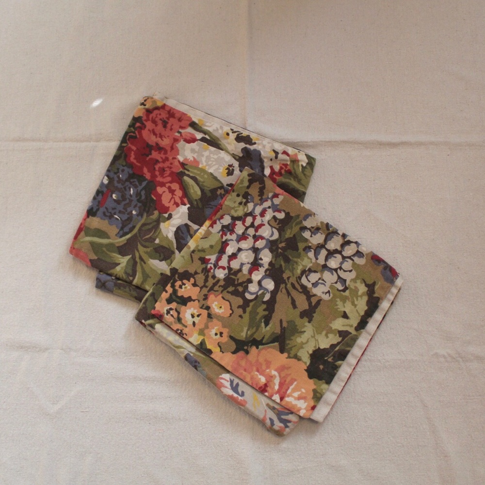 Set of 2 floral print pillow covers Pottery Barn